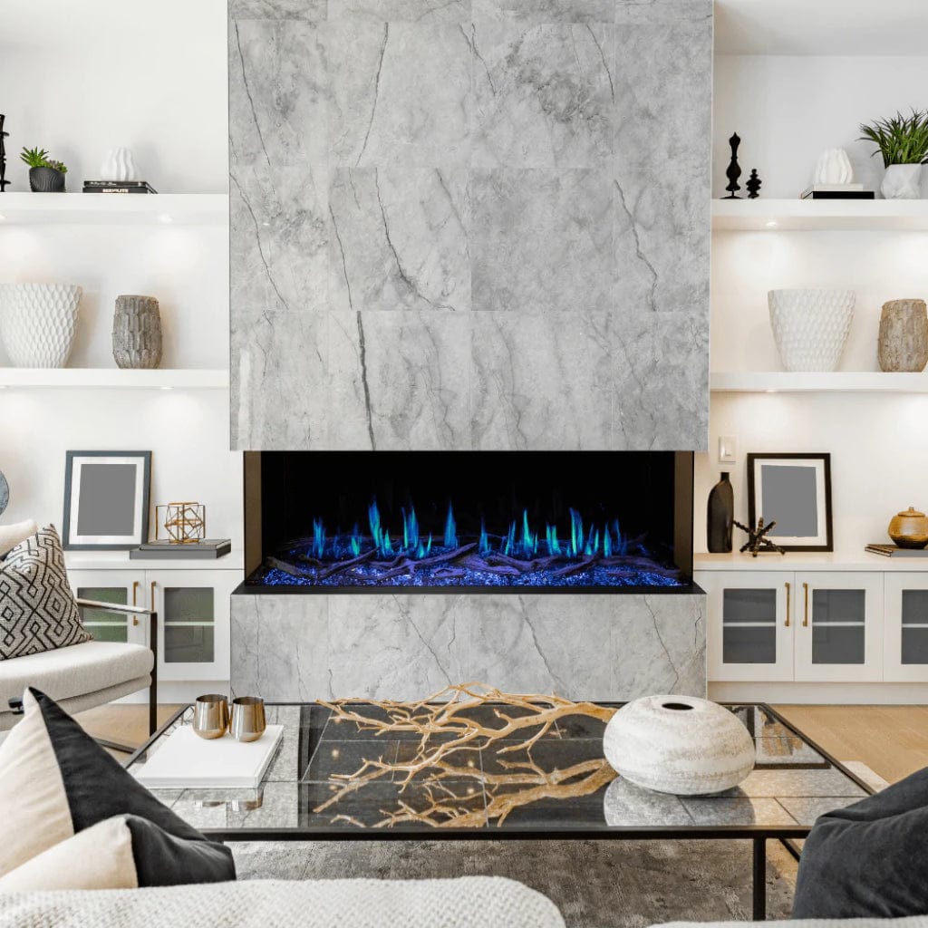 Modern Flames Orion Multi 120" Heliovision Built-in / Wall-Mounted Linear Smart Virtual Electric Fireplace