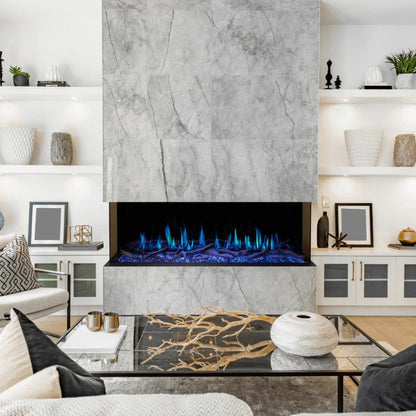 Modern Flames Orion Multi 120" Heliovision Built-in / Wall-Mounted Linear Smart Virtual Electric Fireplace