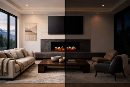 Modern Flames Orion Multi V2 120" Built-in / Wall-Mounted Virtual LCD Electric Fireplace