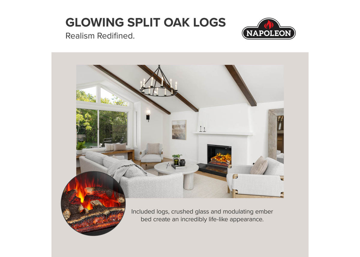 Napoleon Rosedale 2 26" Built-in Electric Fireplace Insert