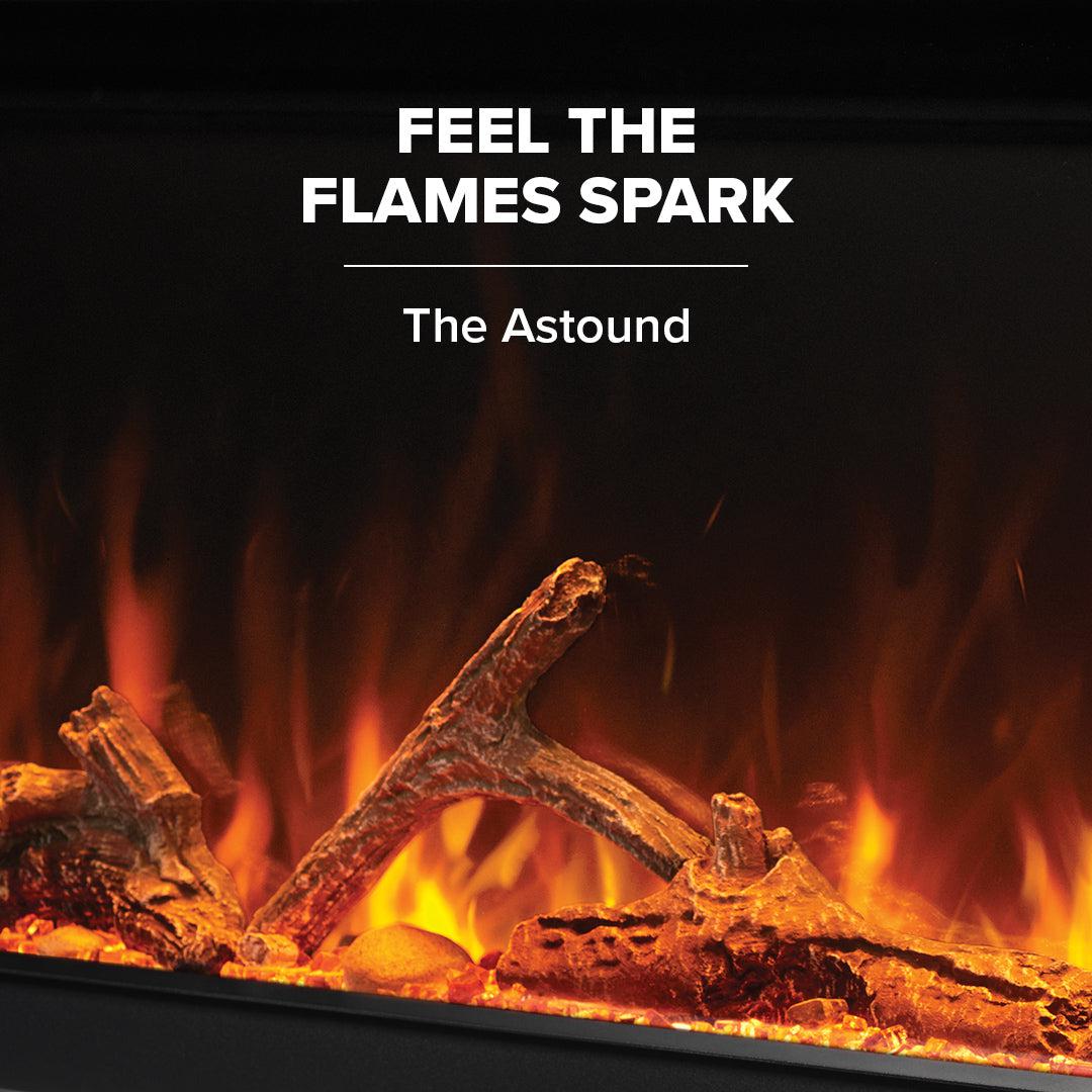 Napoleon Astound 96" Built-in Electric Fireplace With Wi-Fi Connectivity