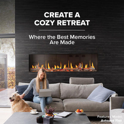 Napoleon Astound FlexMount 62" Wall-Mounted Linear Electric Fireplace