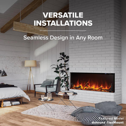 Napoleon Astound FlexMount 74" Wall-Mounted Linear Electric Fireplace