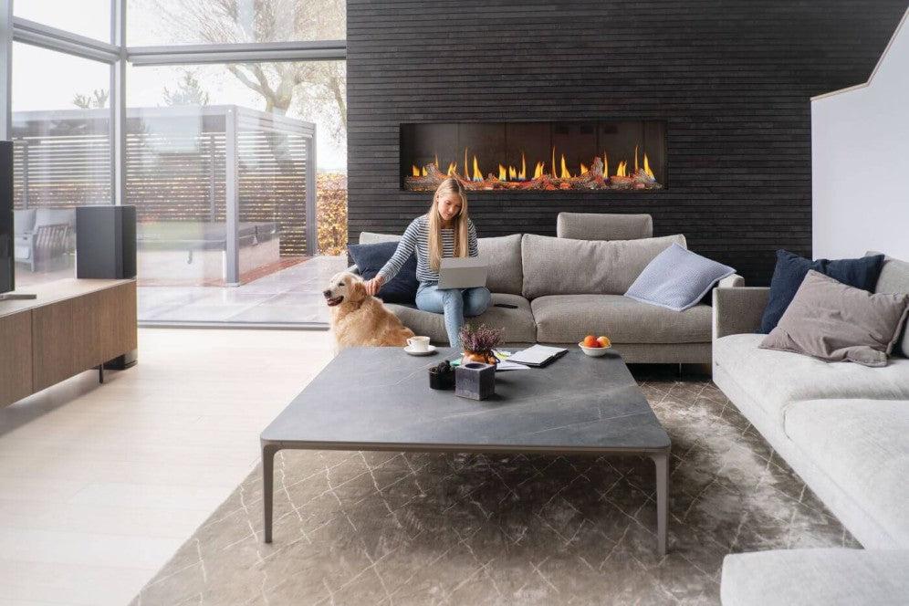 Napoleon Luminex 65" LCD Built-in Linear Electric Fireplace