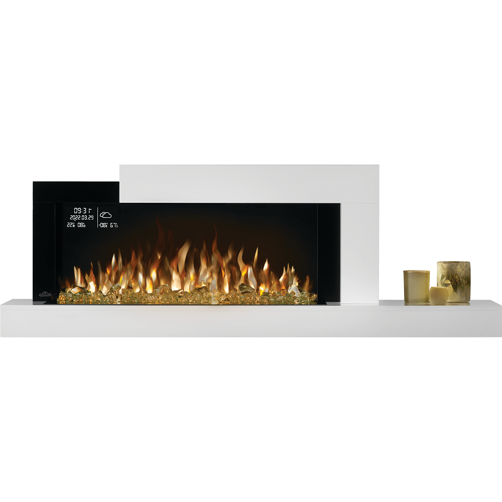 Napoleon Stylus Cara Elite 59" Wall-Mounted Electric Fireplace with Shelf