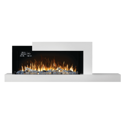 Napoleon Stylus Cara Elite 59" Wall-Mounted Electric Fireplace with Shelf