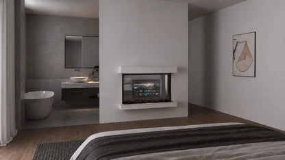 Modern Flames Nova Clear 48" See-Through Laser Projection Electric Fireplace