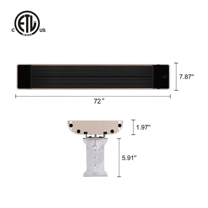 RADtec 72" X-Series Infrared Radiant Heater