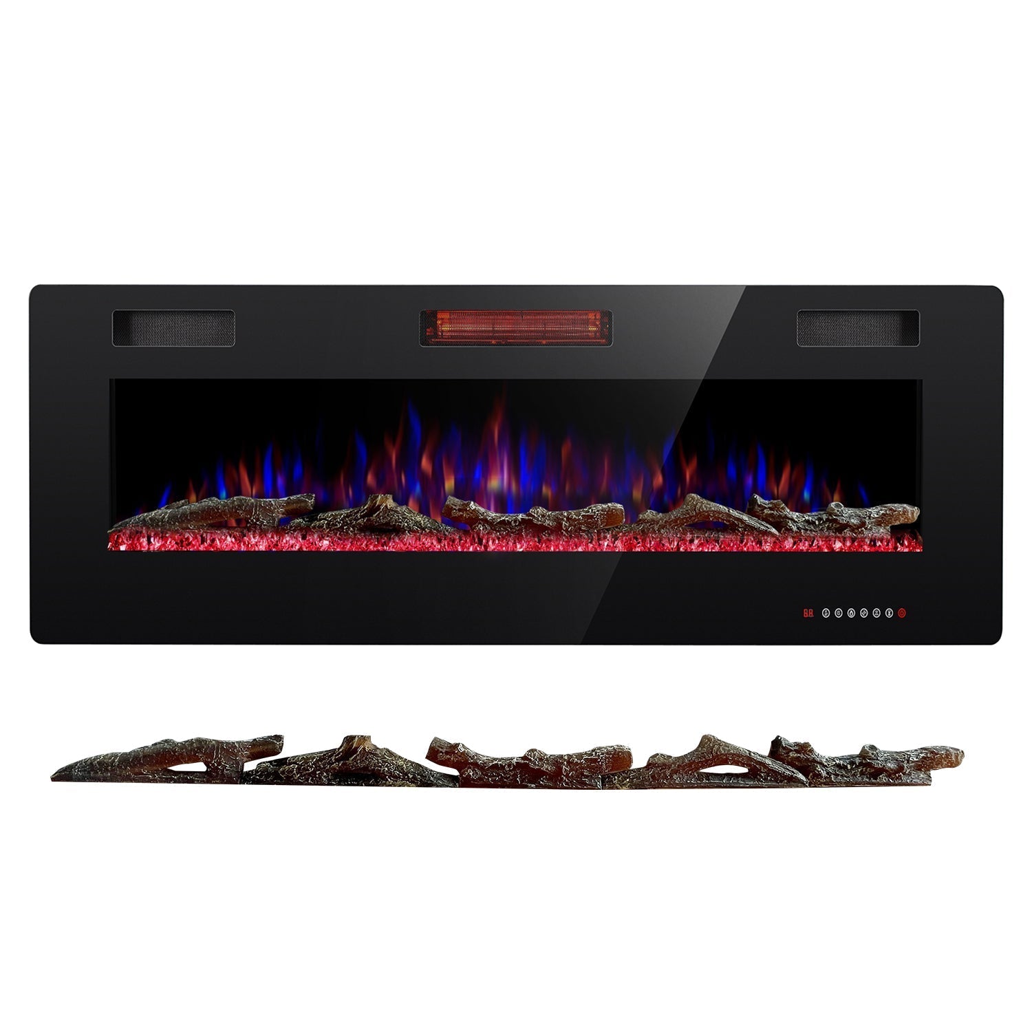 R.W.FLAME Petite Resin Wood Decorative Logs for 50" Electric Fireplace