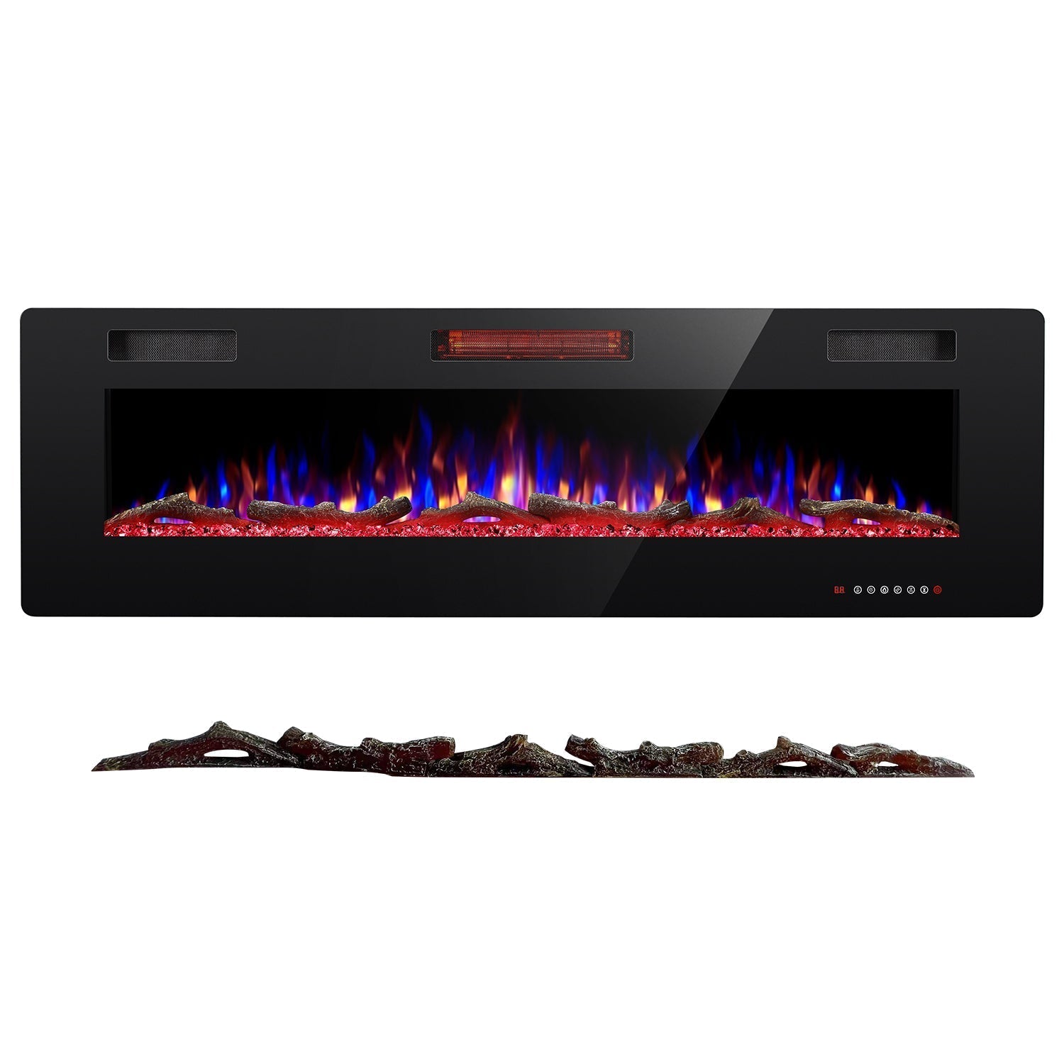 R.W.FLAME Petite Resin Wood Decorative Logs for 60" Electric Fireplace