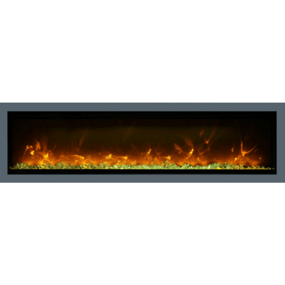 Remii by Amantii 42" WM-B Series Electric Fireplace with Glass and Black Steel Surround