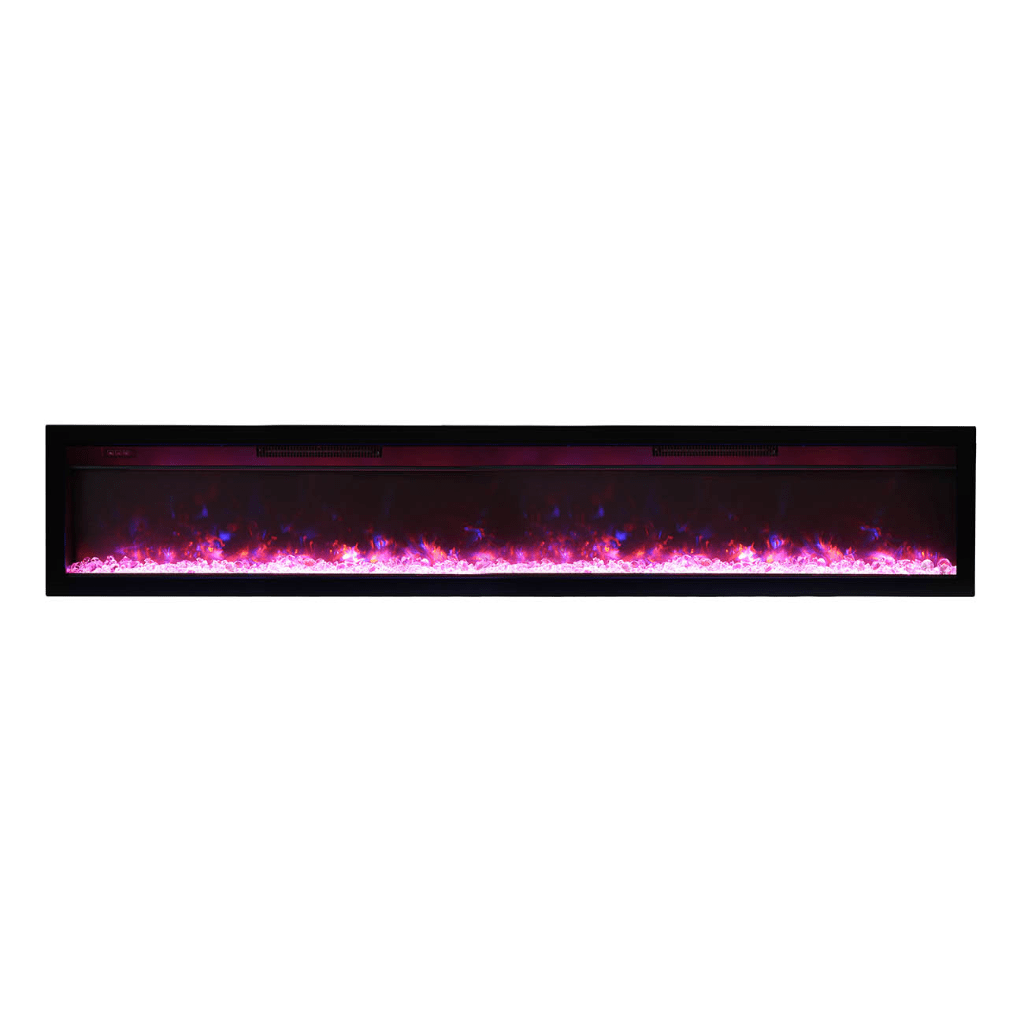 Remii by Amantii 42" WM-B Series Electric Fireplace with Glass and Black Steel Surround