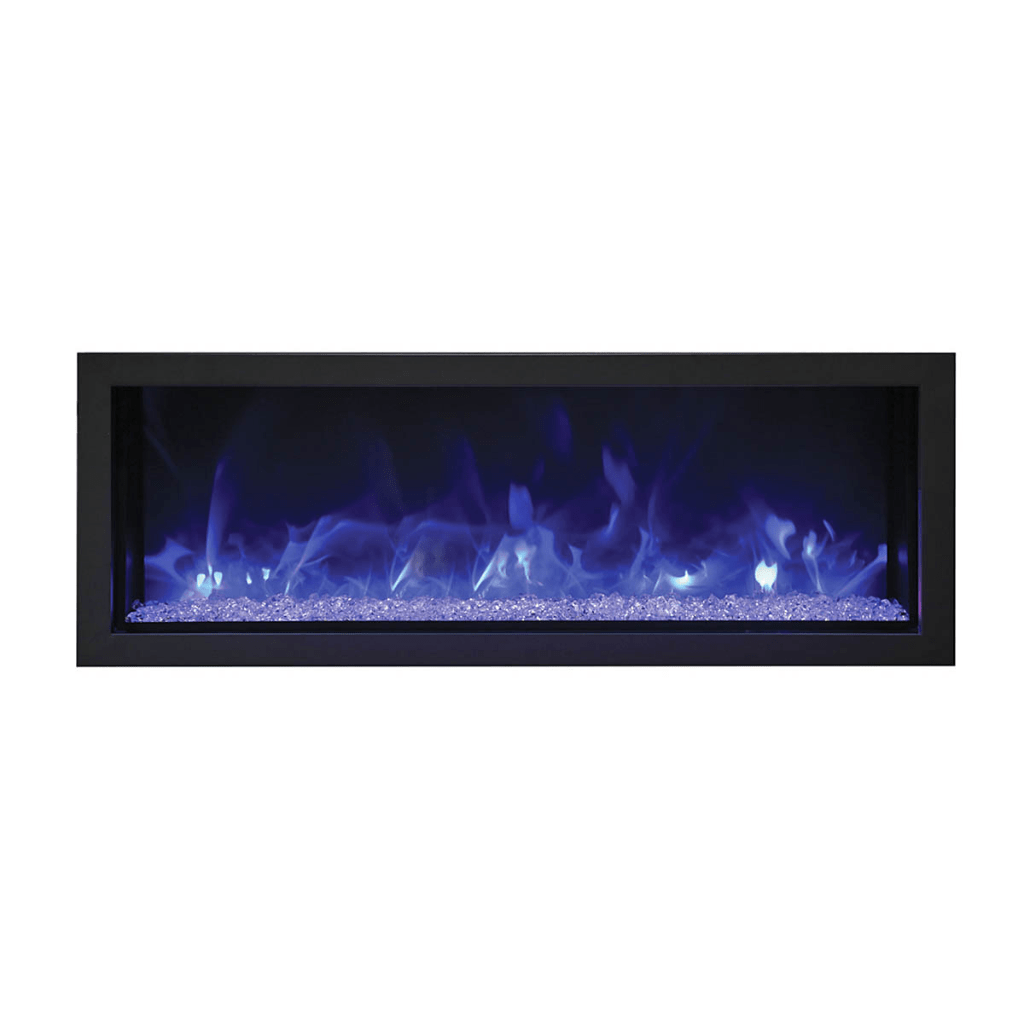 Remii by Amantii 45" Extra Slim Series Built-in Electric Fireplace with Black Steel Surround