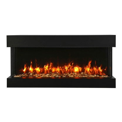 Remii by Amantii 50" BAY-SLIM Series 3 Sided Glass Electric Fireplace