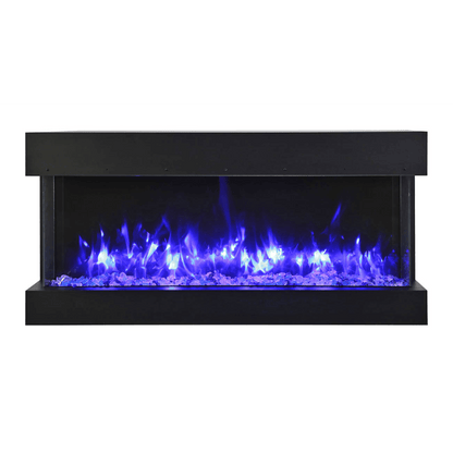 Remii by Amantii 50" BAY-SLIM Series 3 Sided Glass Electric Fireplace