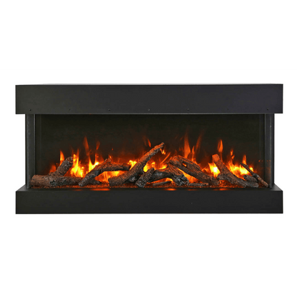 Remii by Amantii 50" BAY-SLIM Series 3 Sided Glass Electric Fireplace