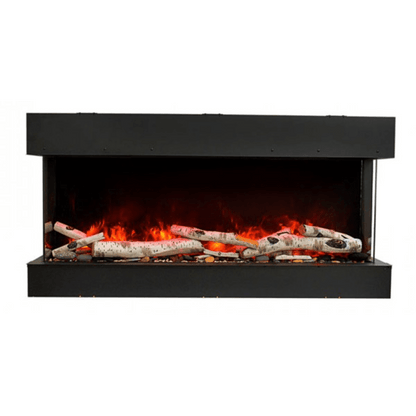 Remii by Amantii 60" BAY-SLIM Series 3 Sided Glass Electric Fireplace