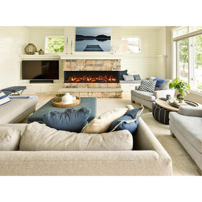 Remii by Amantii Bay Slim 60" 3-Sided Indoor / Outdoor Smart Electric Fireplace