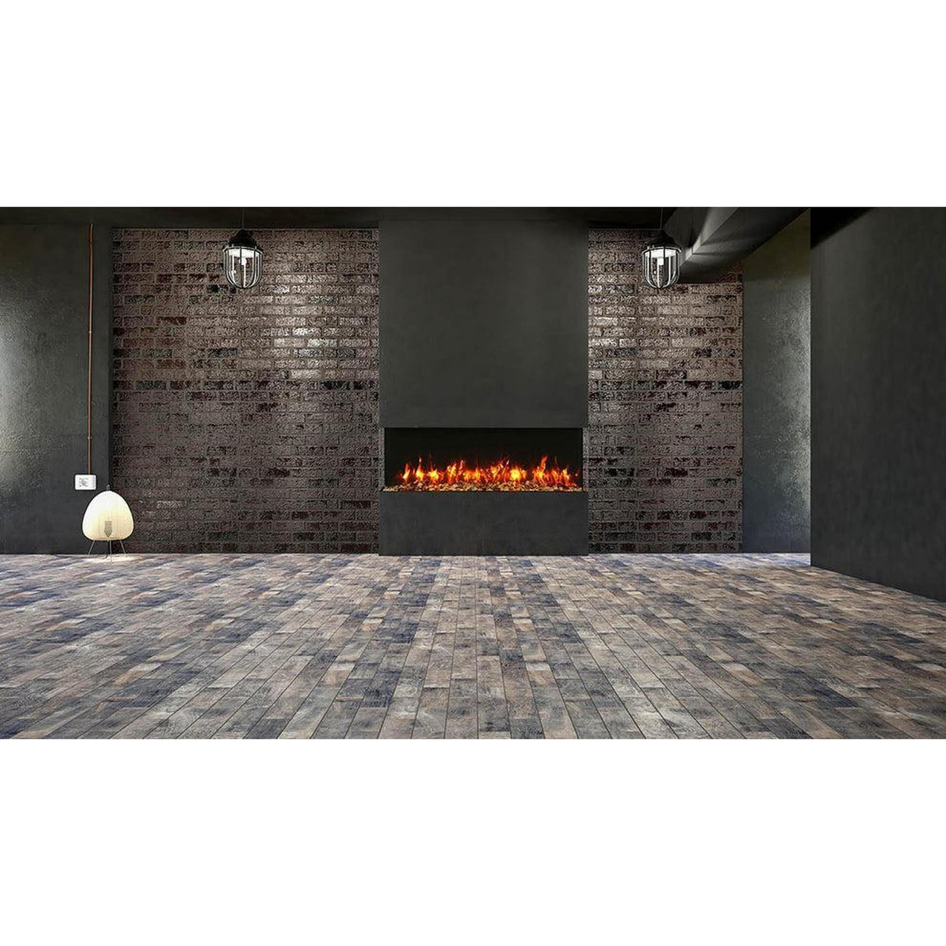 Remii by Amantii Bay Slim 60" 3-Sided Indoor / Outdoor Smart Electric Fireplace