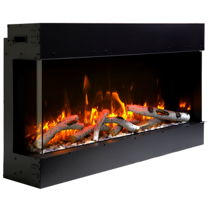 Remii by Amantii Bay Slim 72" 3-Sided Indoor / Outdoor Smart Electric Fireplace