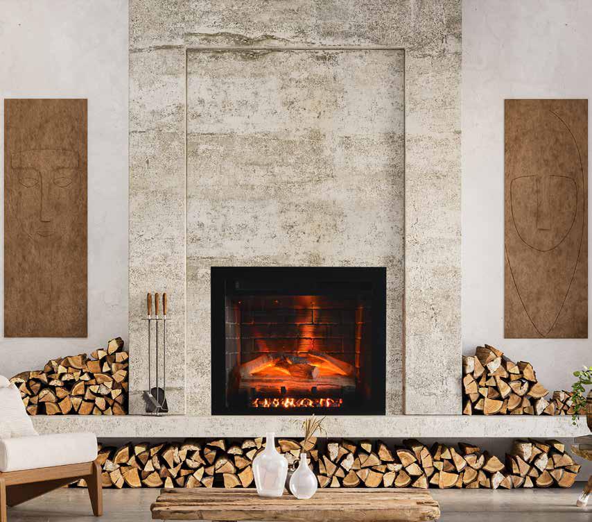 Remii by Amantii Heritage Classic 26" Traditional Electric Fireplace Insert With Logs
