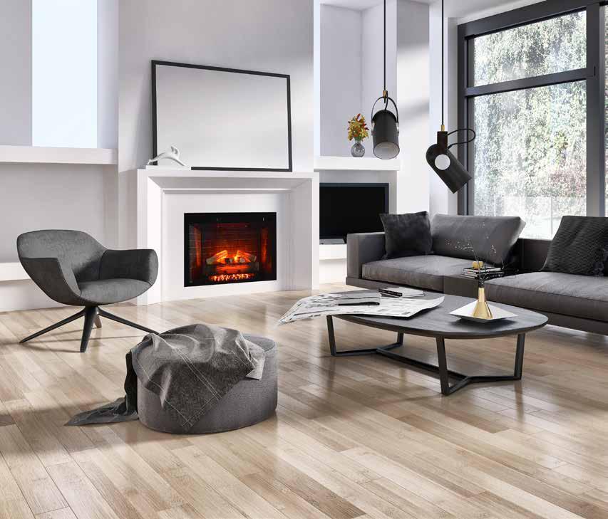 Remii by Amantii Heritage Classic 33" Traditional Electric Fireplace Insert With Logs