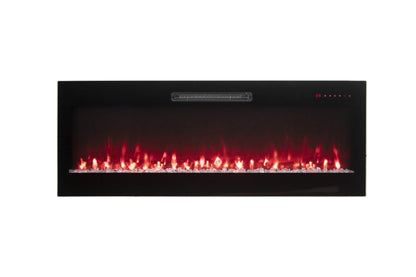 Remii by Amantii Horizon 50" WiFi-Enabled Wall-Mounted Electric Fireplace With Clear Glass Media