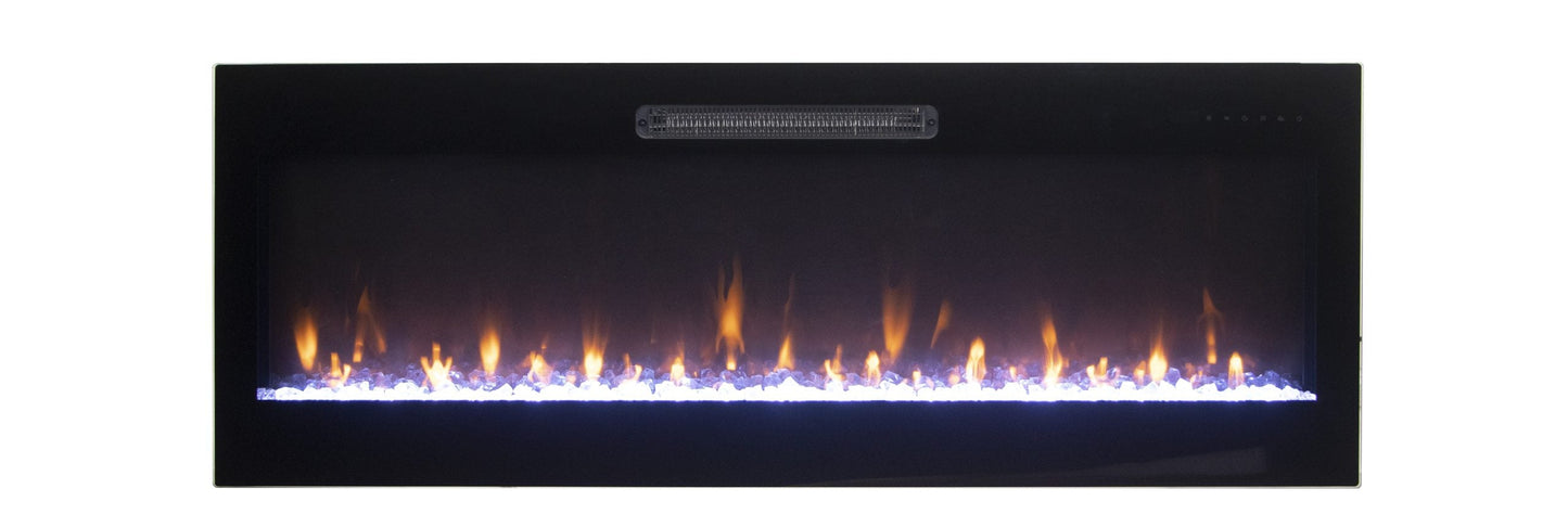 Remii by Amantii Horizon 50" WiFi-Enabled Wall-Mounted Electric Fireplace With Clear Glass Media