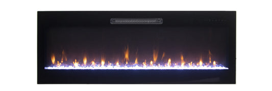 Remii by Amantii Horizon 50" WiFi-Enabled Wall-Mounted Electric Fireplace With Clear Glass Media