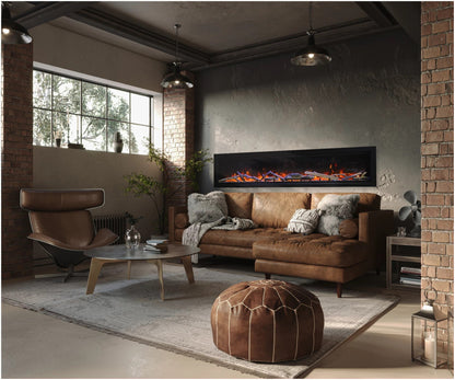Remii by Amantii Wall Mount Lumina 88" Indoor / Outdoor Built-in Smart Electric Fireplace