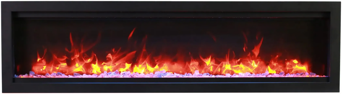 Remii by Amantii Wall Mount Lumina 88" Indoor / Outdoor Built-in Smart Electric Fireplace