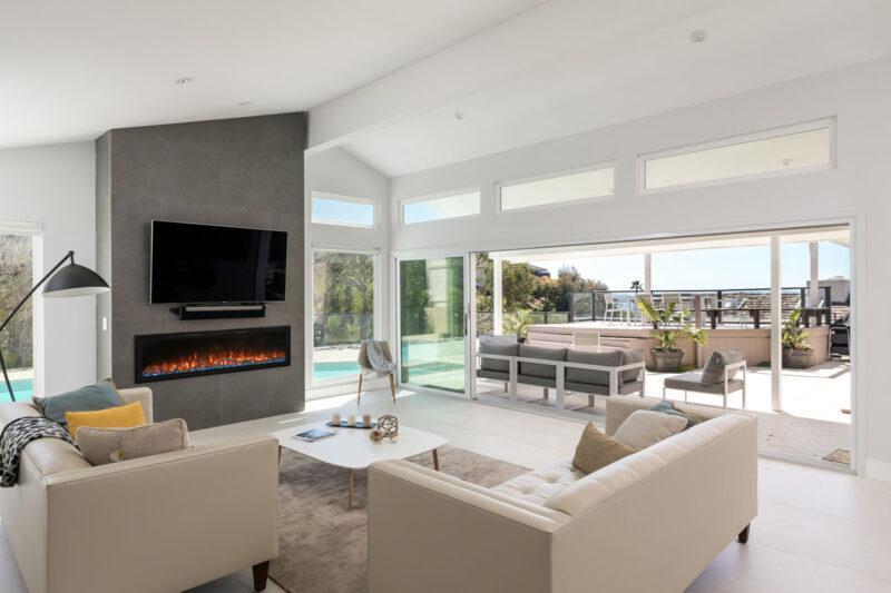 Modern Flames Spectrum Slimline 74" Wall-Mounted / Recessed Electric Fireplace