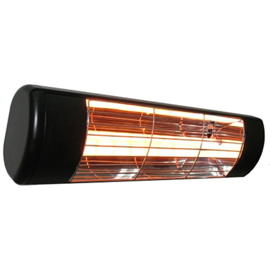 SUNHEAT WL15-B 19" Black 1500W Wall-Mount Infrared Electric Heater