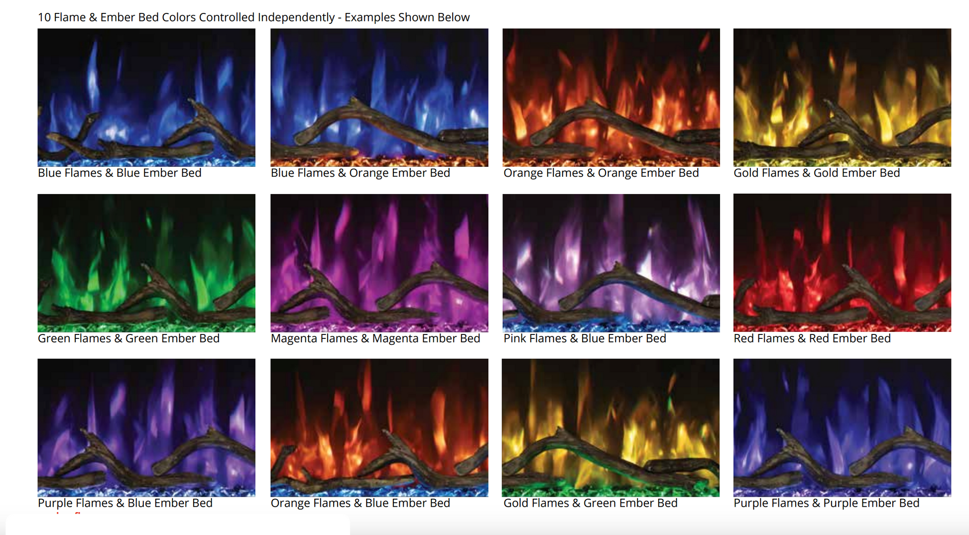 Modern Flames Spectrum Slimline 74" Wall-Mounted / Recessed Electric Fireplace