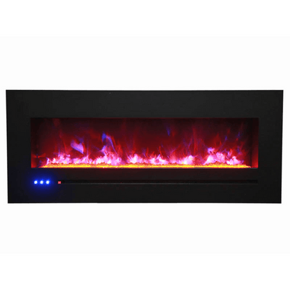 Sierra Flame by Amantii 26" Wall Mount/Flush Mount Electric Fireplace with Deep Charcoal Colored Steel Surround