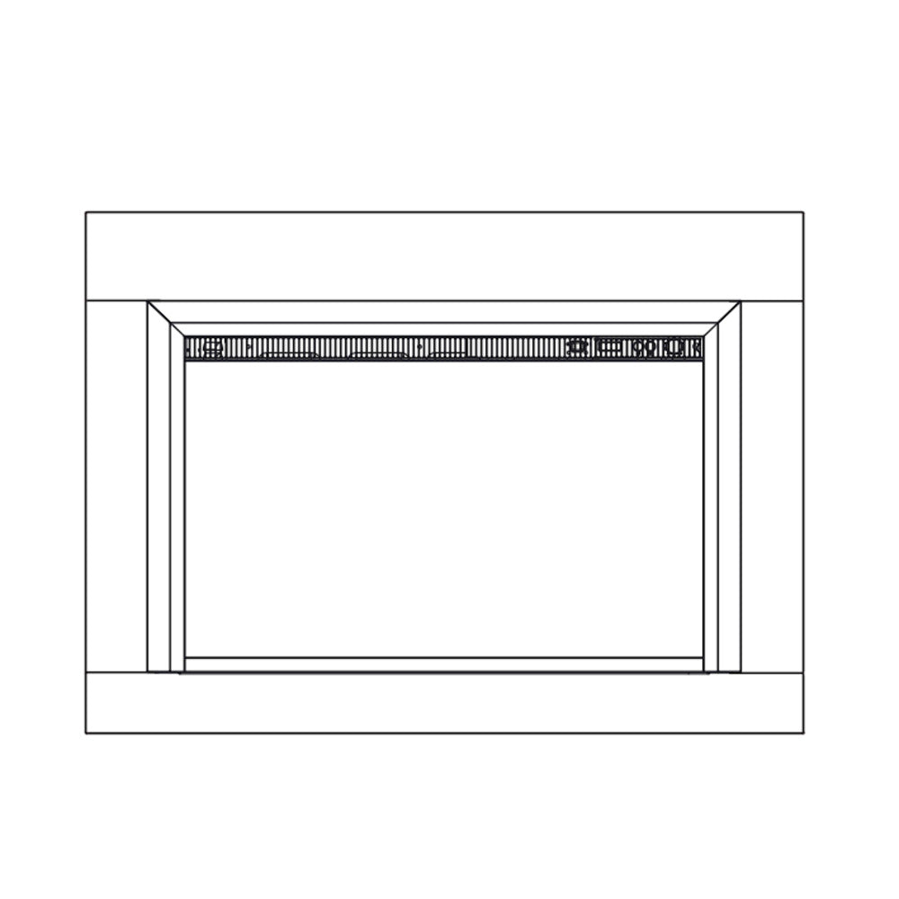 SimpliFire 4-Sided Small Surround with Removable Bottom Piece for GI-32-ZC