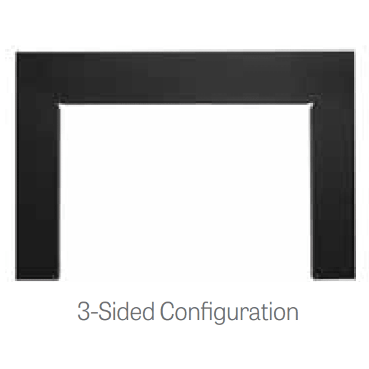 SimpliFire 44" 4-Sided Small Surround with Removable Bottom Piece