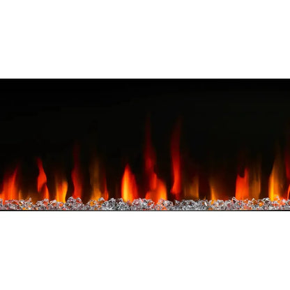 SimpliFire Allusion Slim 72" Linear Electric Recessed Fireplace