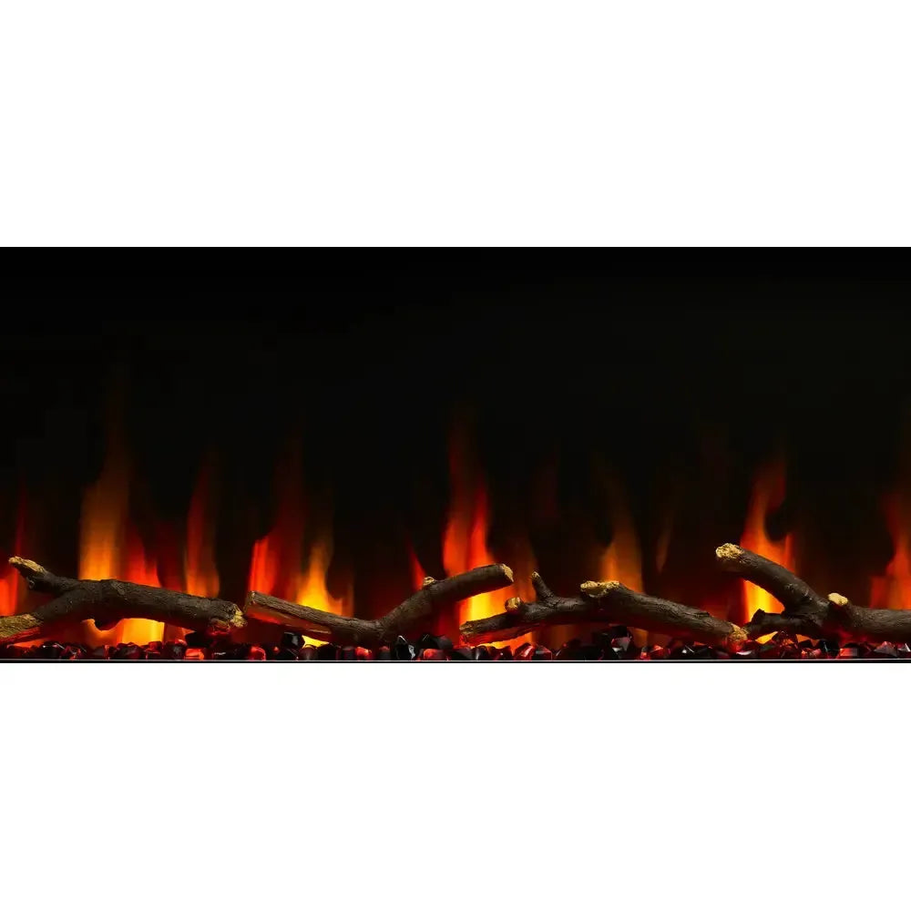 SimpliFire Allusion Slim 72" Linear Electric Recessed Fireplace