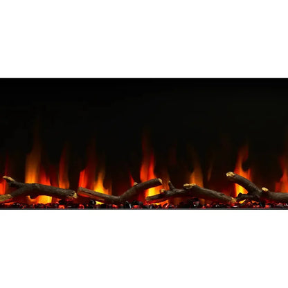SimpliFire Allusion Slim 72" Linear Electric Recessed Fireplace