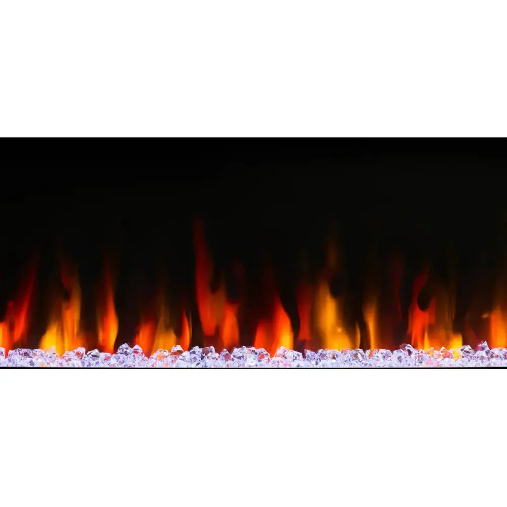 SimpliFire Allusion Slim 72" Linear Electric Recessed Fireplace