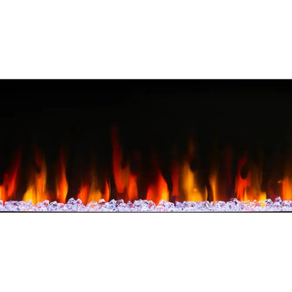 SimpliFire Allusion Slim 72" Linear Electric Recessed Fireplace