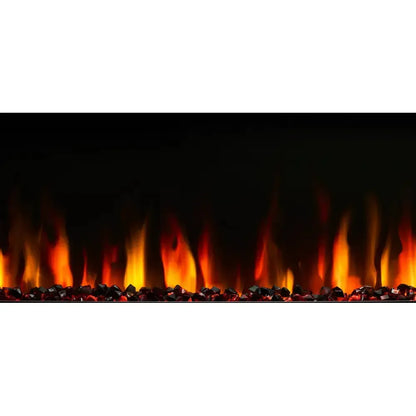 SimpliFire Allusion Slim 72" Linear Electric Recessed Fireplace