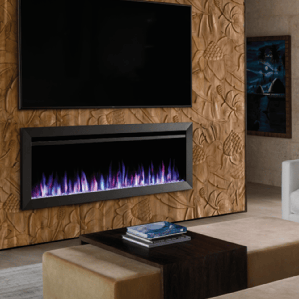 SimpliFire Allusion Slim 72" Linear Electric Recessed Fireplace
