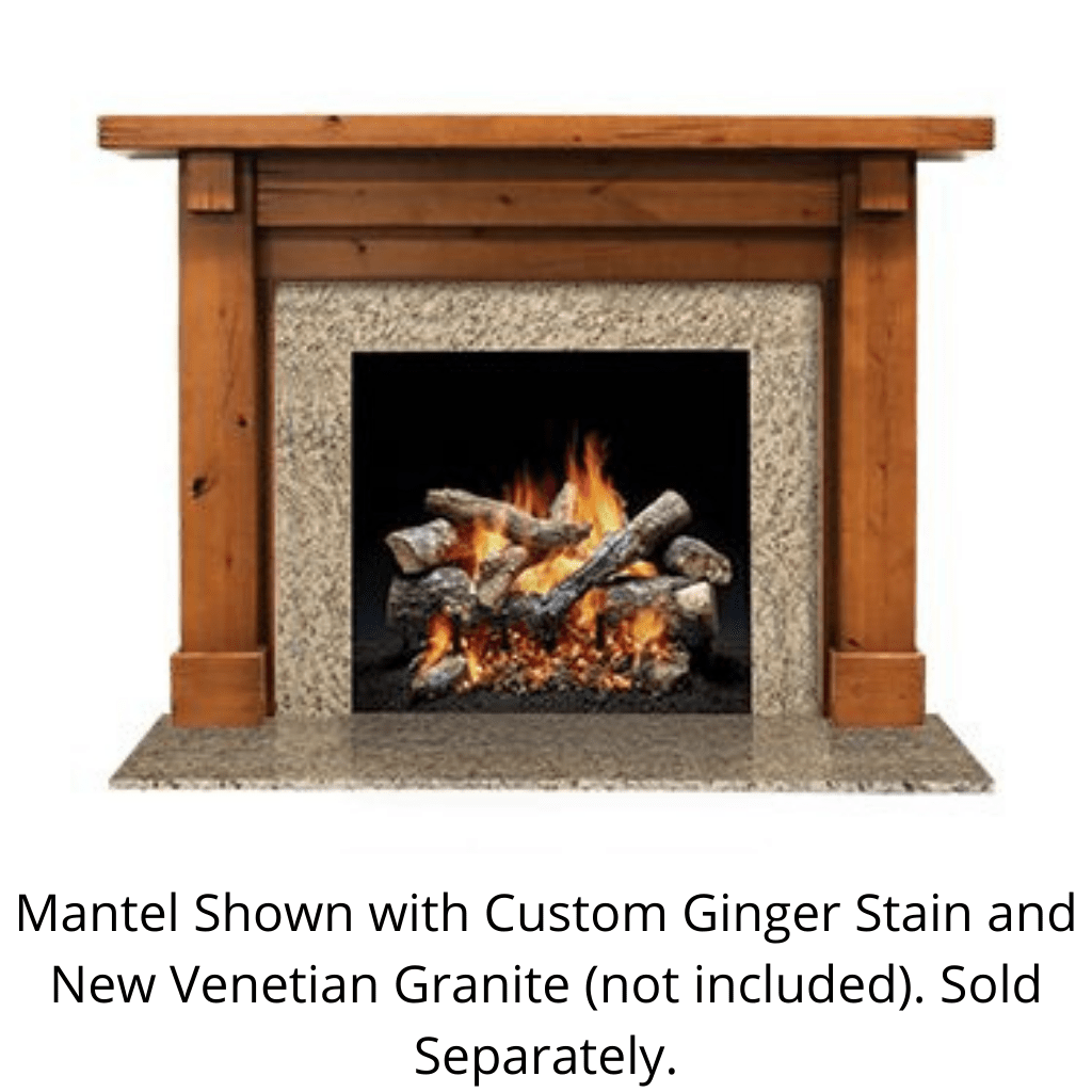 SimpliFire Battlefield B-Size Unfinished Maple Flush Mantel