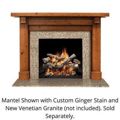 SimpliFire Battlefield B-Size Unfinished Maple Flush Mantel