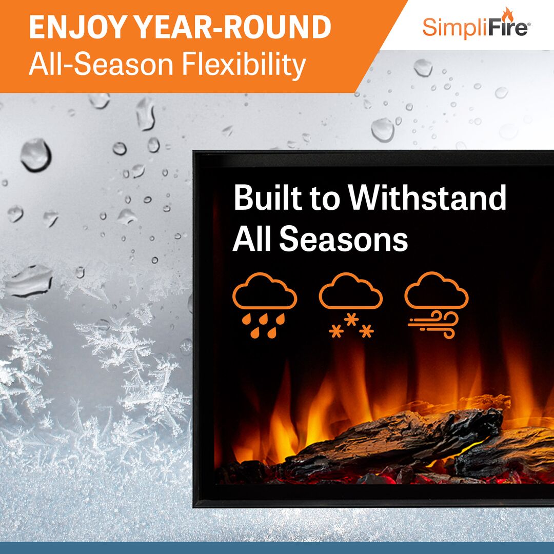 SimpliFire Forum 43" Outdoor Electric Fireplace