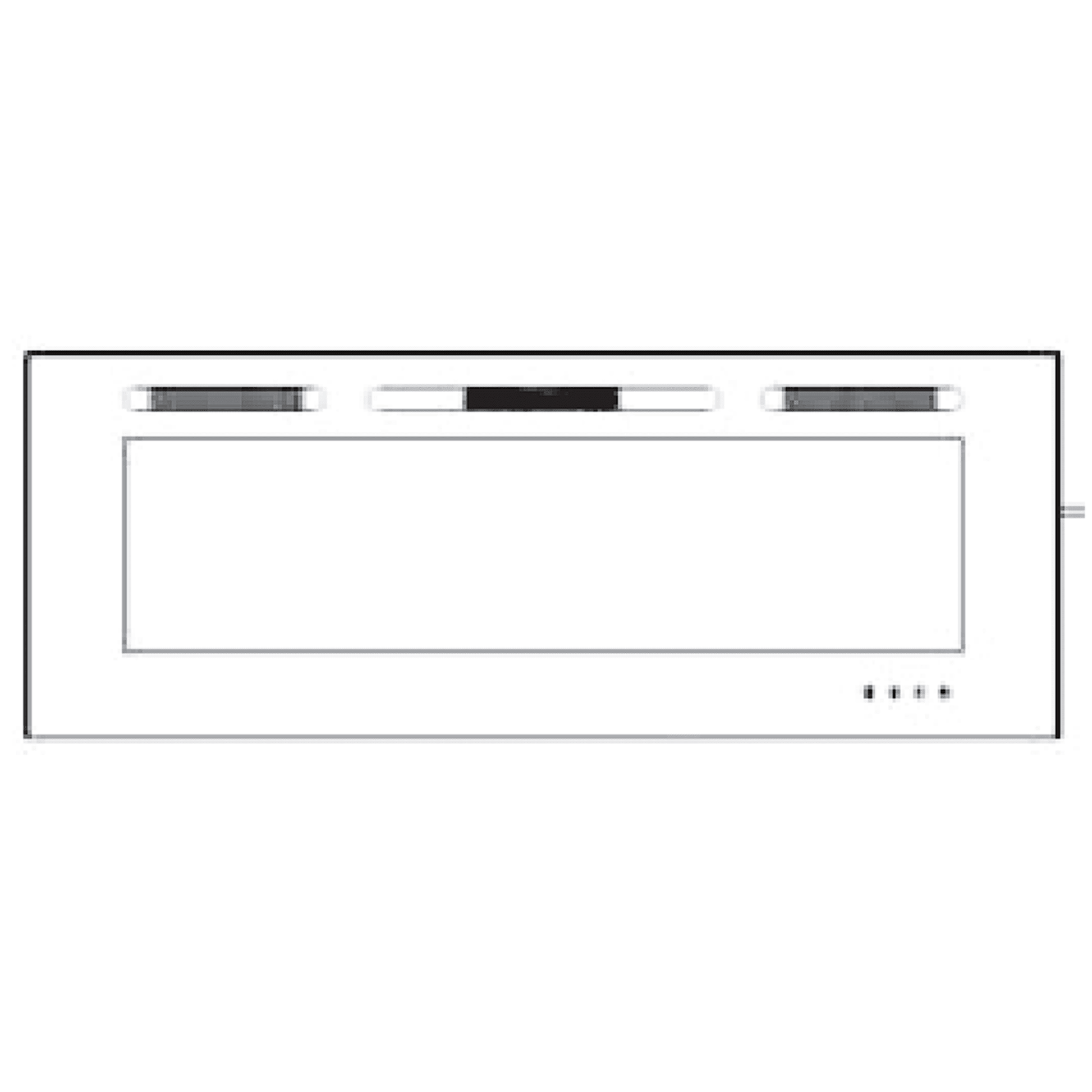SimpliFire Front Glass for 40" Allusion Fireplace