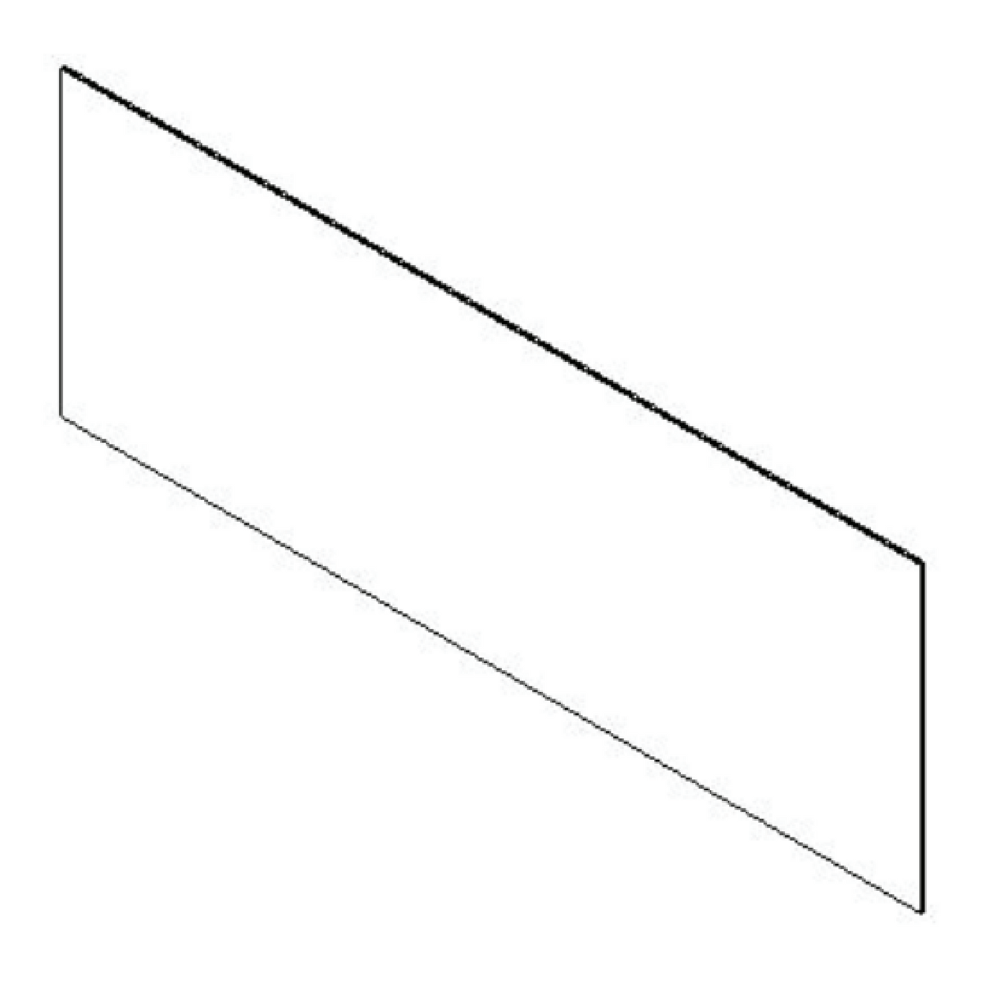 SimpliFire Front Glass for 43" Scion Fireplace
