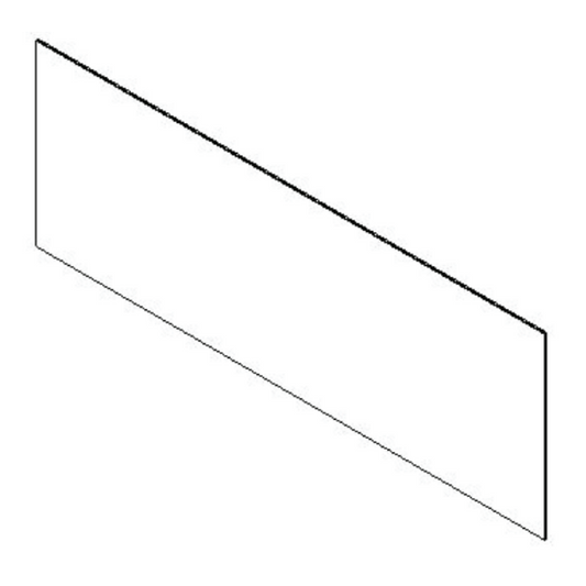 SimpliFire Front Glass for 43" Scion Fireplace